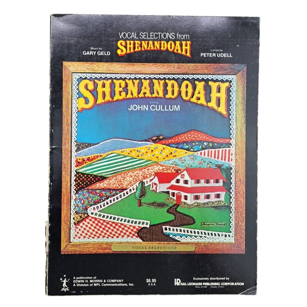 Vintage Vocal Selections Shenandoah Sheet Music Book Gary Geld Peter Udell 1970s